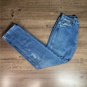 Vintage Wrangler George Straight Cowboy Cut Straight Leg Denim Jeans 33x32